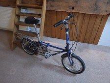Vintage 1988 Dahon Classic III Folding Bike – 3-Speed Sturmey Archer (Blue)