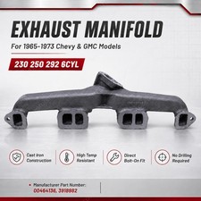 Exhaust Manifold Inline Straight For Gmc 1500 Pickup 66-76 250 292 6 Cyl