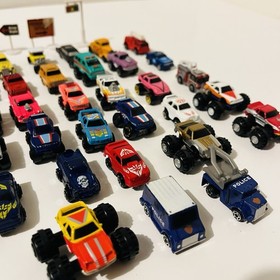 Micro Machines 38 Vehicle Lot Monster Trucks Transformers 4x4 Police Fire Galoob