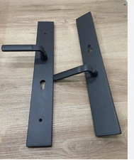 Emtek 1L1R51US19 Brass Modern Door Configuration 5 Keyed Entry, Flat Black