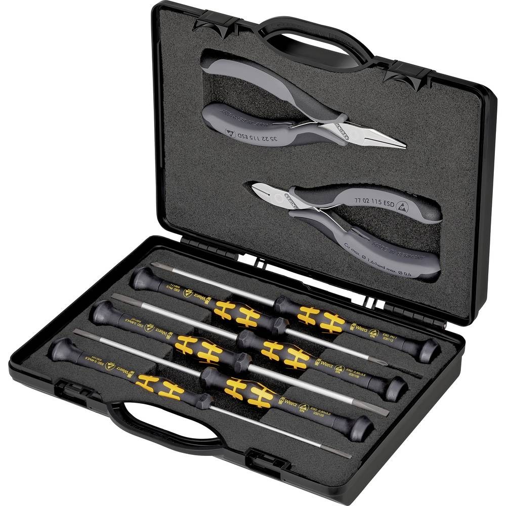 Jeu d'outils pour électricien Knipex 00 20 18 ESD mallette de précision 8 pièces
