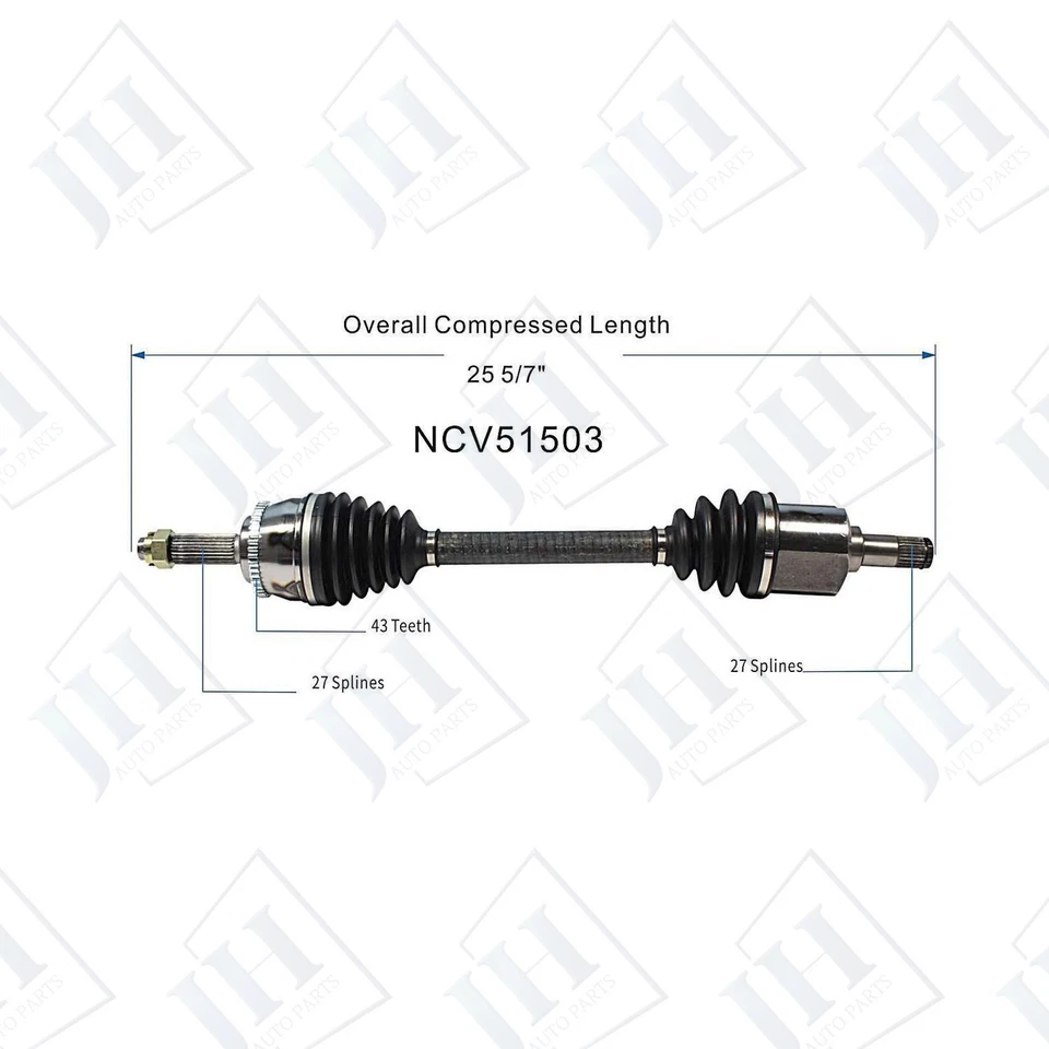 OE Front Left Driver CV Axle Shaft For 1997-2004 Mitsubishi Diamante V6 3.5L FWD - Image 2 of 4