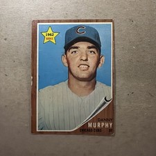 1962 Topps Baseball Danny Murphy Chicago Cubs Rookie Card #119. rookie card picture