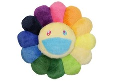 Takashi Murakami Flower Cushion Pillow plush 30cm. kaikai kiki Blue