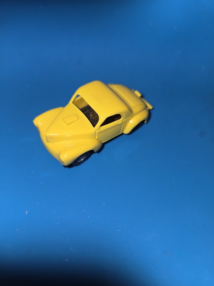Aurora Tjet Yellow Willys Gasser Slot Car MM Body Tested Runs Great
