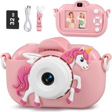 Kids Camera Toddler Toys for Girls, 3-12 Year Old Girl Ultra-Compact, Pink