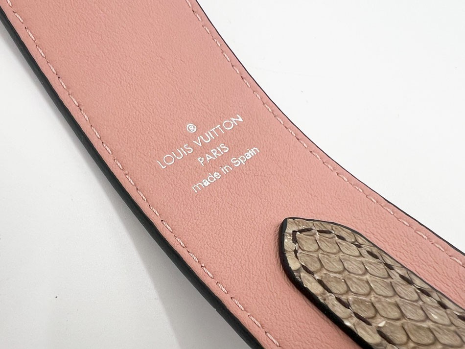 LOUIS VUITTON Python Shoulder Strap Calf Leather … - image 6