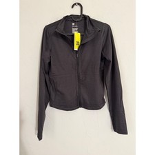 All in Motion Women Heathered Black Soft Stretch Jacket Size S UPF 50