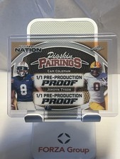 🔥Cam Coleman/Jordyn Tyson🔥 2025 Leaf Nation Pigskin Pairings Dual 1/1 WR