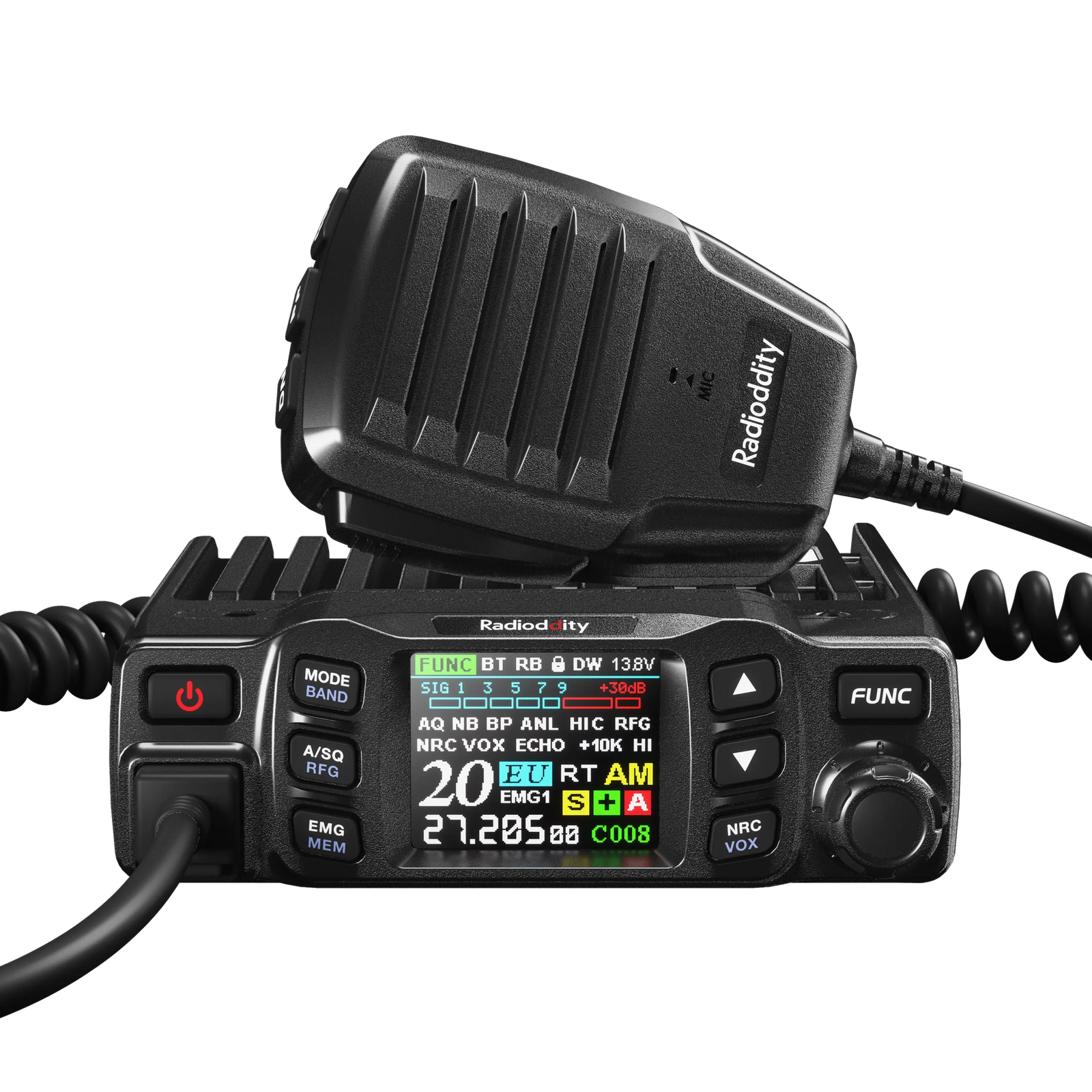 Small Cb Raido Radioddity CB-5000 Small CB Radio SSB AM FM 12V 24V Truck Offroad TFT ...
