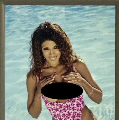 35mm Color Slide - Busty Jasmine St. Claire Original Pinup Adult Star