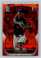 2023 Bowman Draft Sapphire Edition #BDC-9 Charlee Soto Orange Refractor #/25