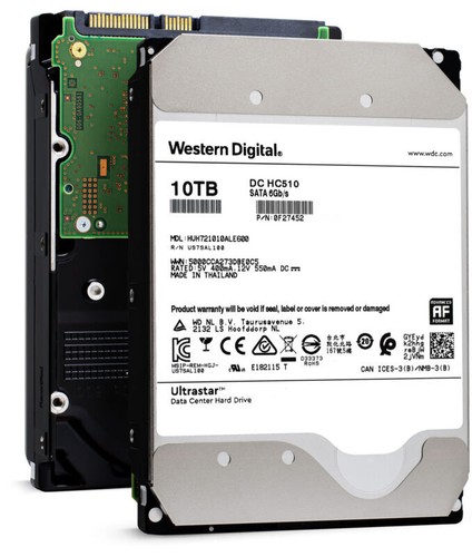 Western Digital Ultrastar DC HC510 10TB 7200RPM SATA HDD - 256MB Cache, Renewed With 2 Year Warranty