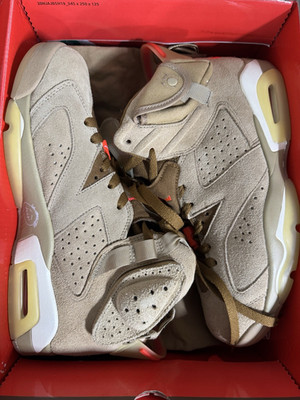 Jordan Air Jordan 6 Retro Travis Scott British Khaki Suede Mid Top DH0690-200