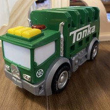 Tonka Green and Clean Trash Truck with Working Lights and Sounds 2020 Fresh Batt