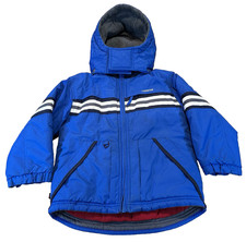 Oshkosh B  Gosh Boys Puffer Jacket Blue Fleece Inner With Hood Size 5/6