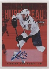 2021 Upper Deck Fleer Ultra Red Rainbow Foil 8/25 Jonathan Huberdeau Auto 0c64
