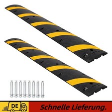 2x183cm Fahrbahnschwelle Bodenschwelle Verkehrsberuhigung - Endst&uuml;ck gelb