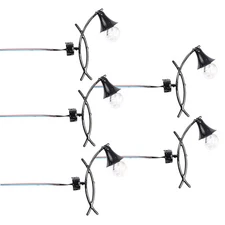 5pcs Mini House Wall Lamps Miniature Wall Lights Mini House Miniature Wall Lamps