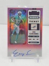 ERIK EZUKANMA 2022 CONTENDERS ROOKIE TICKET RED FOIL AUTOGRAPH! RC! SP! MIAMI!