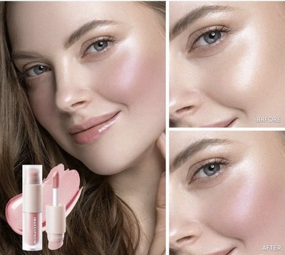 imakeupnow Liquid Blush Stick for Cheeks Natural Matte Finish.Shade #02/Pink NIB