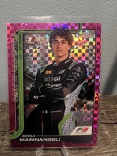 2025 Topps Chrome Formula 1 Nicola Marinangeli #65 Pink Checker Flag /250