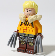 Lego X-Men Sabretooth Minifigure Made Of LEGO Parts Marvel Wolverine NEW