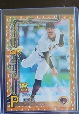2025 Topps Holiday - Paul Skenes #H70 Gold Holiday Lights