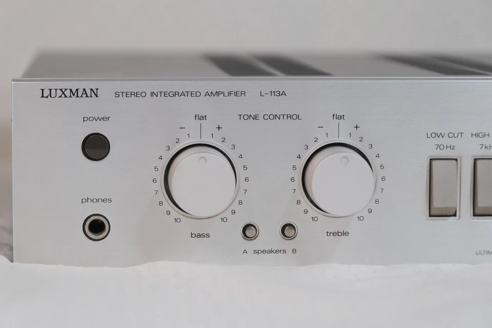 Luxman L-113A Stereo integrated amp Silver Separate HiFi VGC Phono Warranty - Image 3 of 4