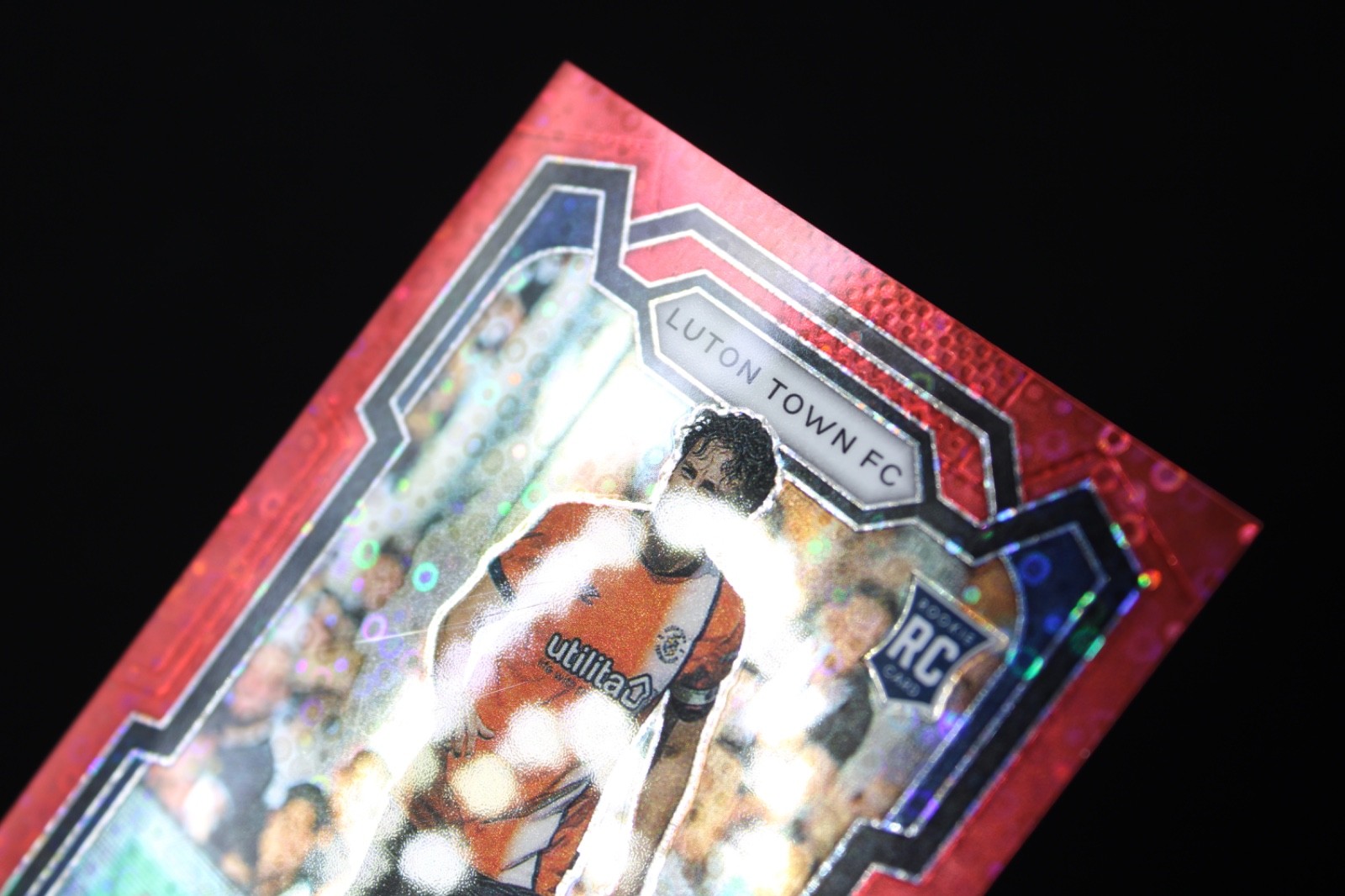 2023-24 Panini Prizm Premier League 34/49 Red Disco Rookie RC #293 view 3