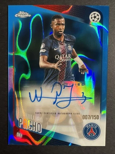 2025 Topps Chrome Willian Pacho RAW