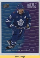 2023 Upper Deck Allure Color Flow Blue Purple Auston Matthews #CF-24 READ 07i7