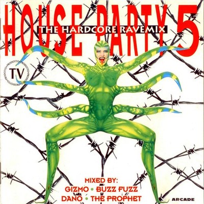 Various - House Party 5 (The Hardcore Rave Mix) (CD, Comp, Mixed) 5099747558429