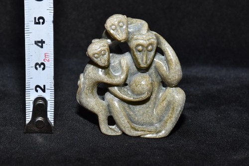 Chinese Antique Han Dynasty Ancient Jade Statues Jade Monkey Han 206 BC-220 AD - Picture 8 of 9