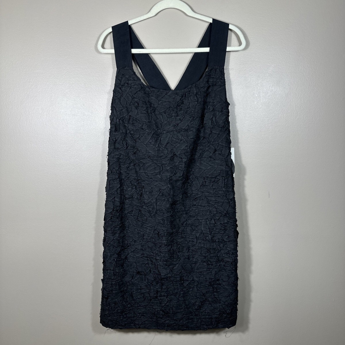 eileen fisher silk crinkle dress Eileen Fisher Crinkled Scoop-Neck Tiered Silk Midi Dress