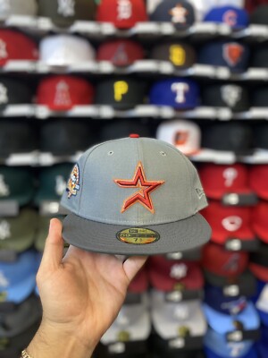 New Era Houston Astros Gray 45th Anniversary Patch 59fifty Fitted