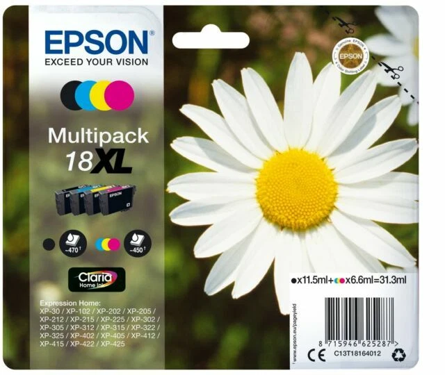 Epson Multipack 18XL Multicouler Jet d'Encre