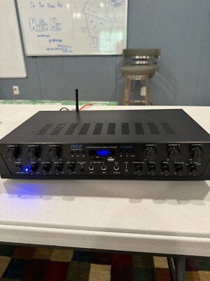 Pyle Wireless BT AudioPower Amplifier PTA66BT -6ch Desktop Stereo Rec- Amzn$121