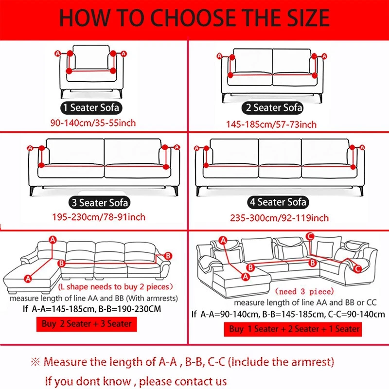 Sofa Covers Living Room Solid Corner Couch Slipcovers Sofa Protector 1/2/3/4Seat - Image 3 of 4