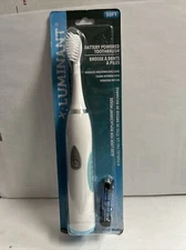 Luminant Battery Powered Toothbrush Soft Blue Accents. New !