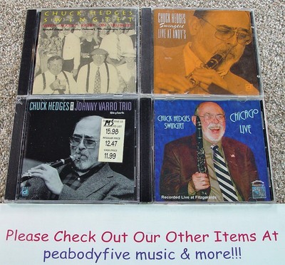 Lot Of 4 CHUCK HEDGES CDS - Swingtet At Sells, Live Andy's, Skylark, Chicago ( )