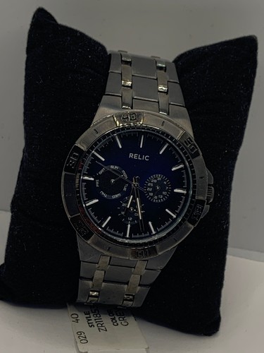 Relic ZR15533 Men Gray Stainless Steel 