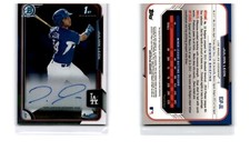 2015 Bowman Julian Leon Chrome Prospects Autographs #BCAP-JUL 1st Bowman Auto