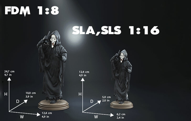 1/10　未塗装 未組立　フィギュア　ガレージキット 　ghostface Ghostface 3D Print Figure Model Kit Unpained Unassembled Garage