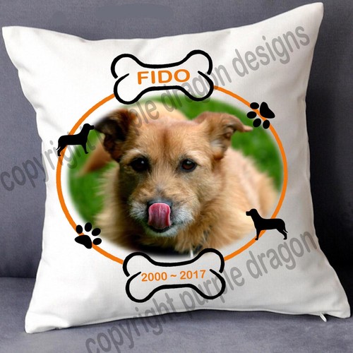 Pet dog memorial cushion eBay