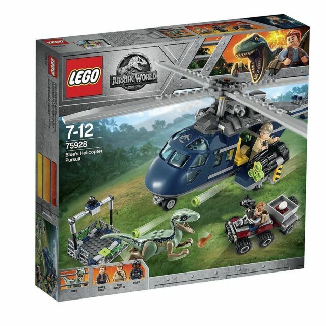 lego jurassic world 75928 blue's helicopter pursuit