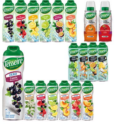 8,06 /L Teisseire Sirup 6 x 600ml Sparpack Getränkesirup mit Fruchtkonzentrat
