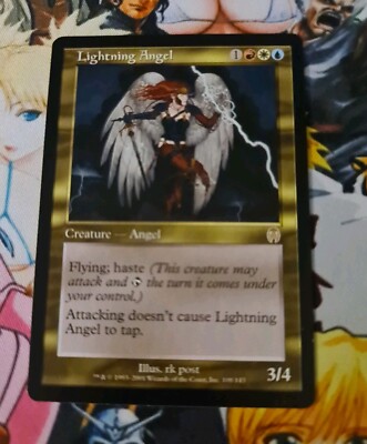 MTG Lightning Angel   NM Apokalypse 2001 Magic the Gathering Card Og 