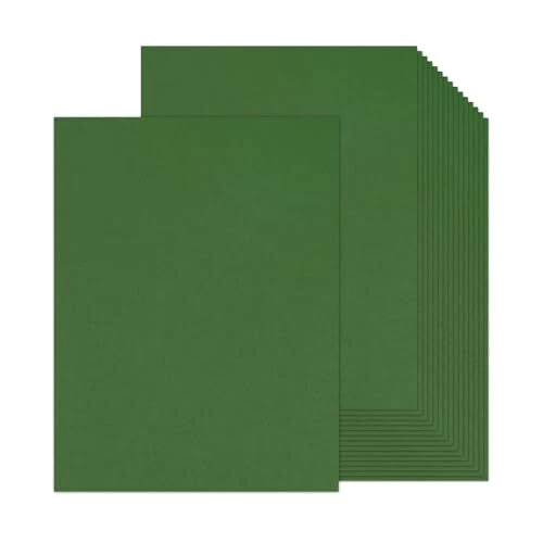 100 Sheets Christmas Green Cardstock 8.5x 11 Heavyweight Printer Paper-  Goefu