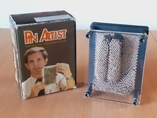 Original 1970s Pin Artist Pin Art Executive Desk Toy Made in Taiwan Boxed